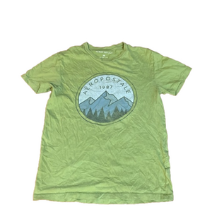 men’s size xs aéropostale green graphic tee